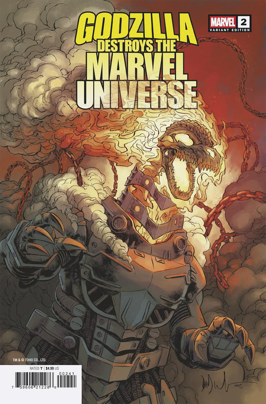Godzilla Destroys The Marvel Universe #2 Ghost Riderzilla (08/20/25)