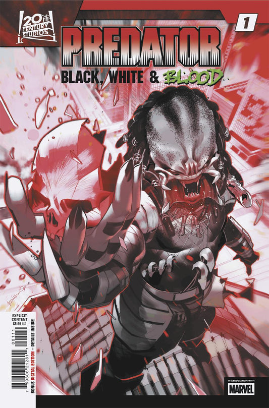 Predator: Black, White & Blood #1 Simone Di Meo Main