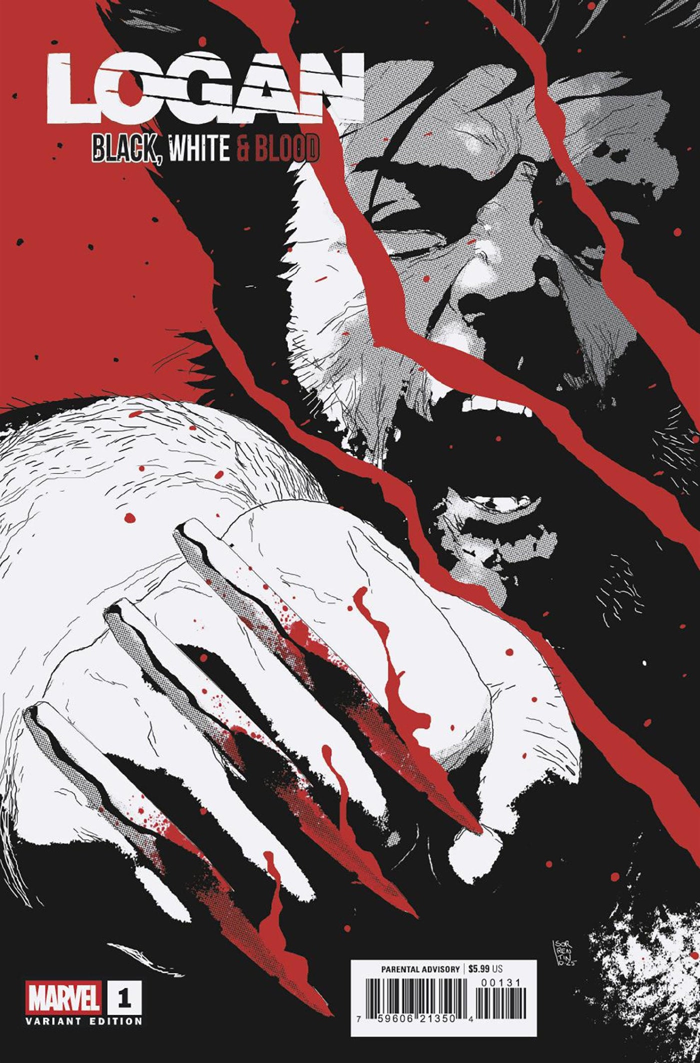 Logan: Black, White & Blood #1 Andrea Sorrentino
