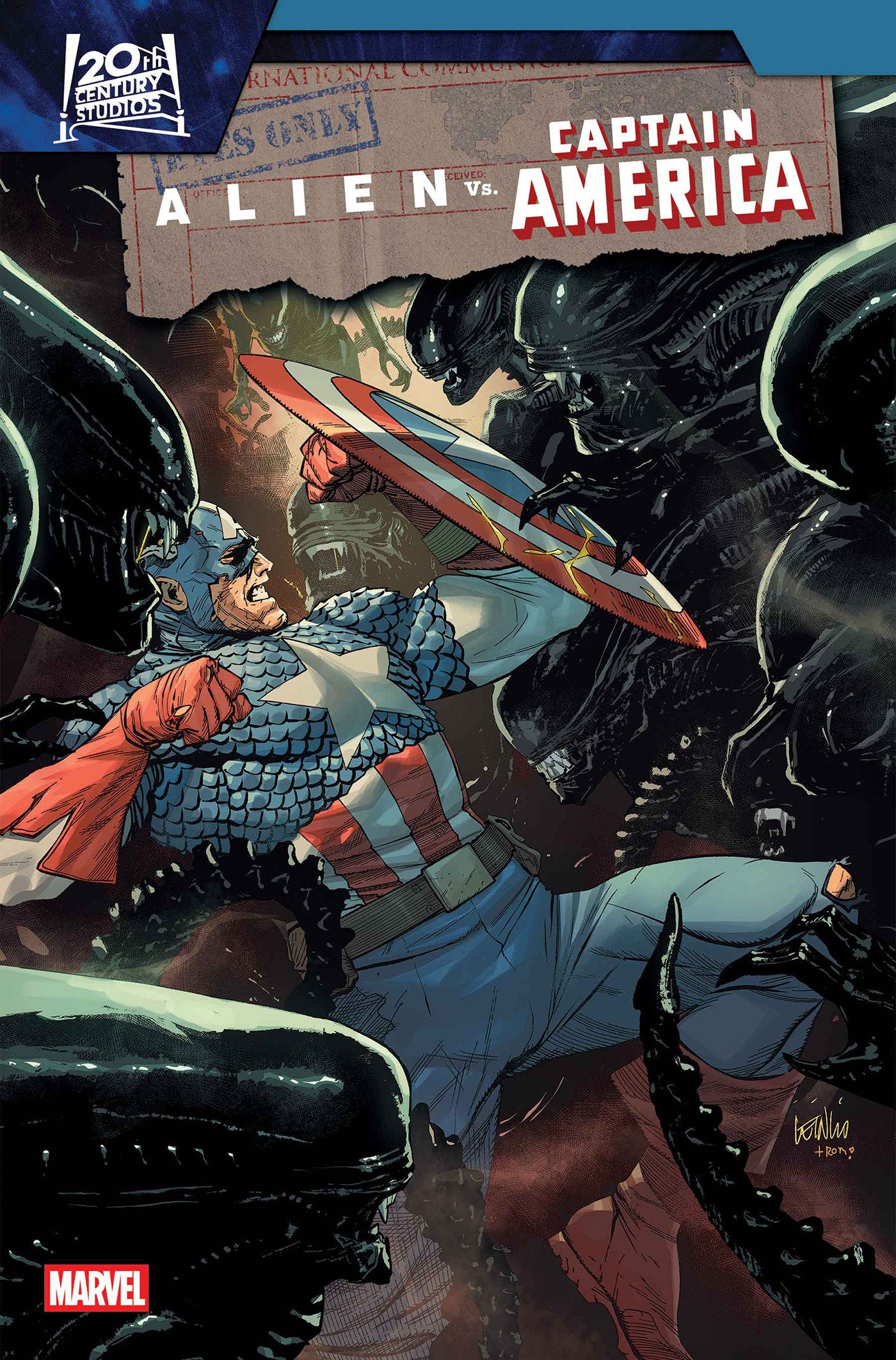 Alien vs. Captain America #1 Leinil Yu Main (11/05/25)