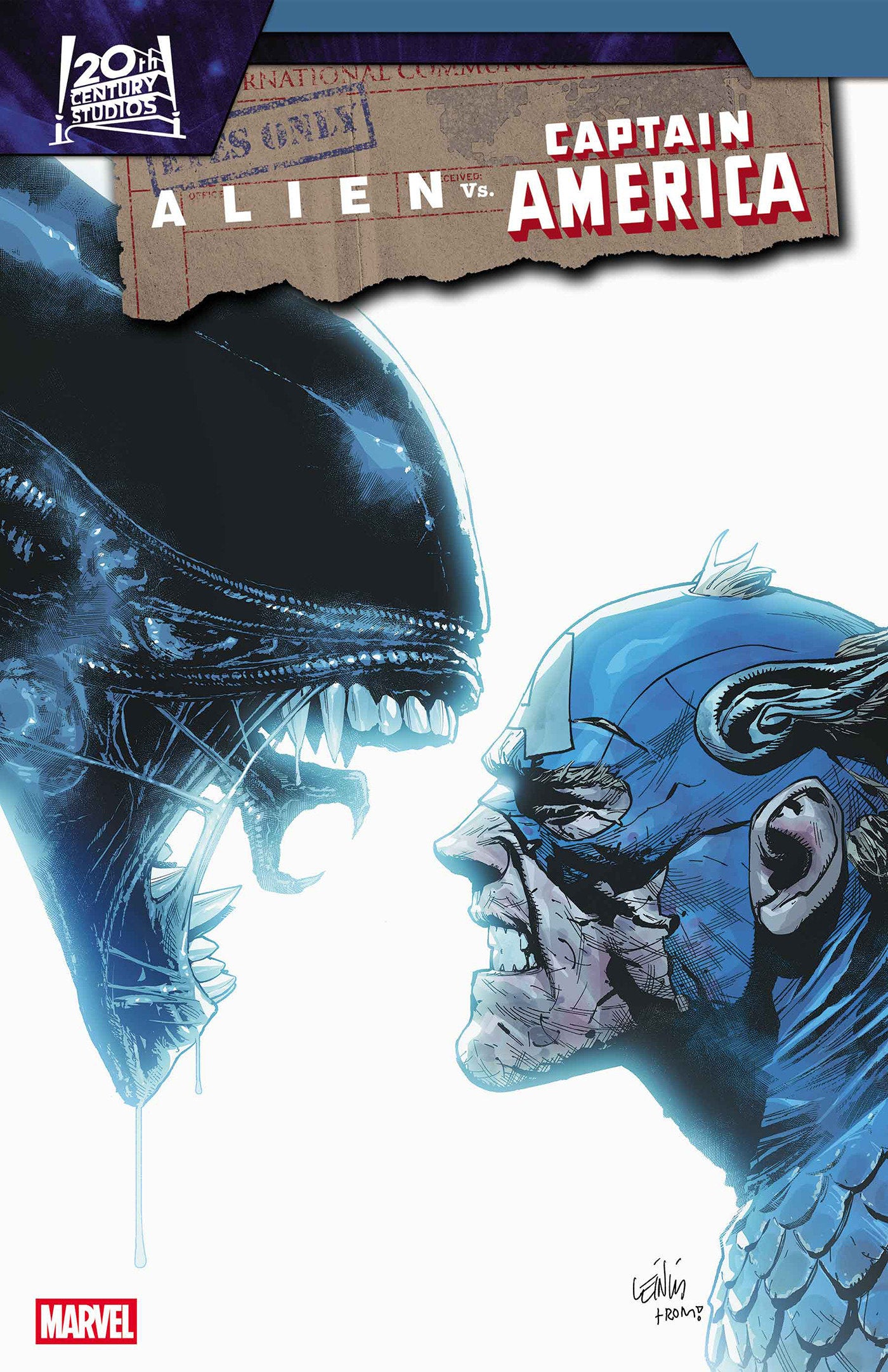 Alien vs. Captain America #4 Leinil Yu Main
