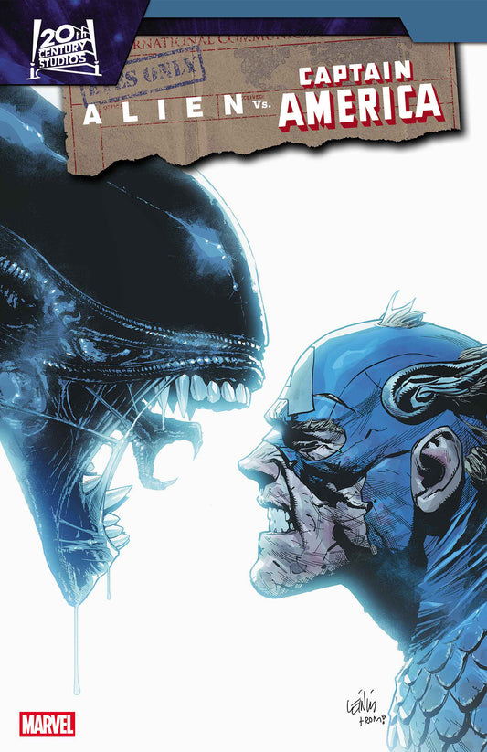 Alien vs. Captain America #4 Leinil Yu Main