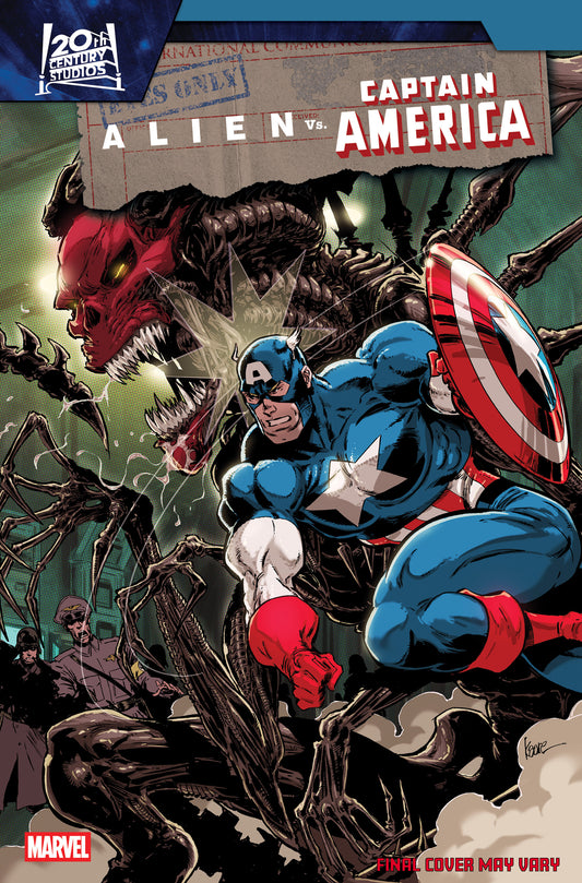 Alien vs. Captain America #4 Kaare Andrews