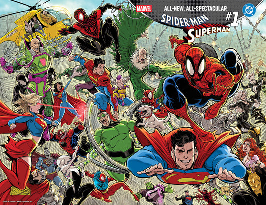 Marvel/DC: Spider-Man/Superman #1 Kaare Andrews Wraparound