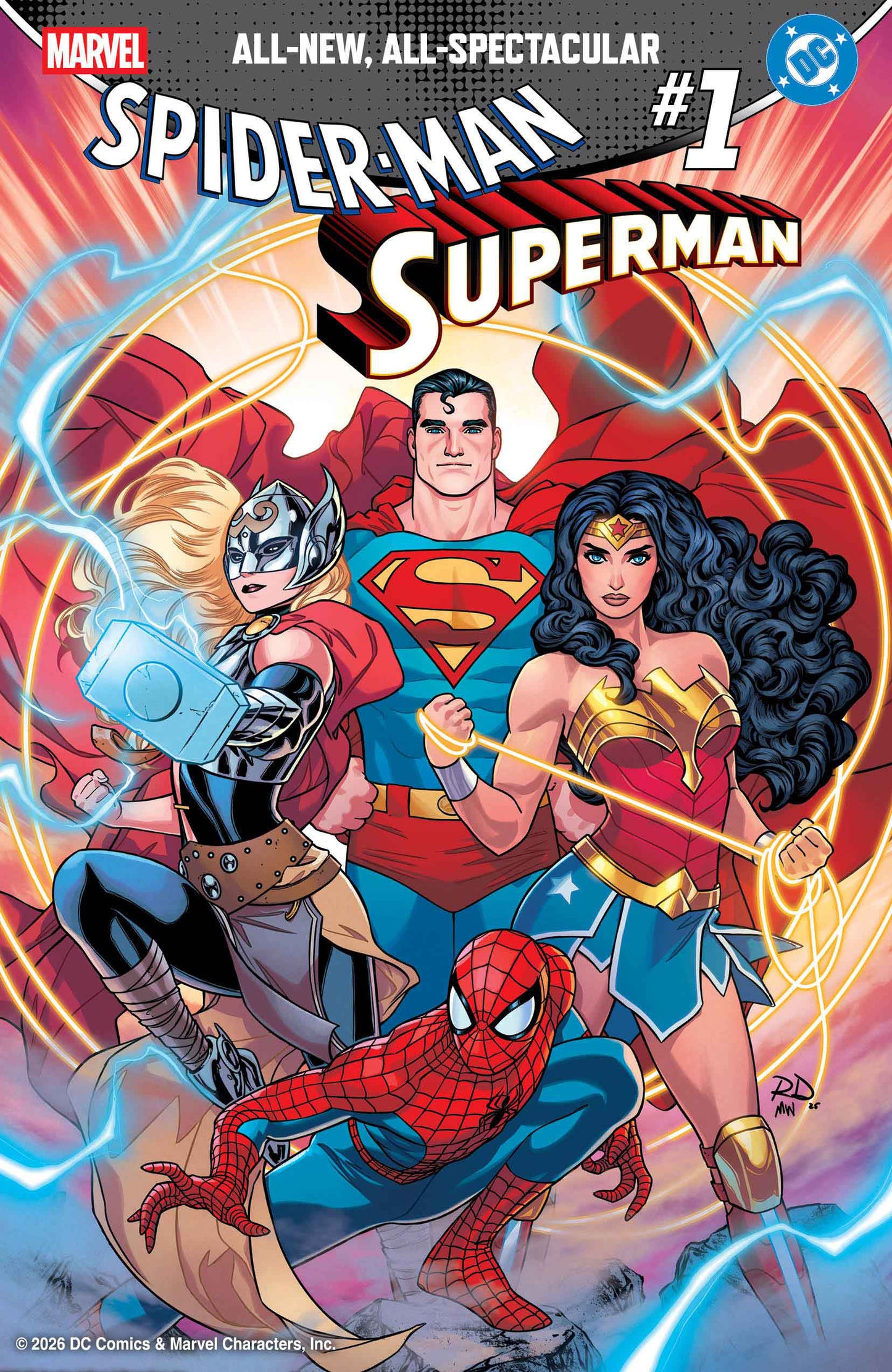 Marvel/DC: Spider-Man/Superman #1 Russell Dauterman