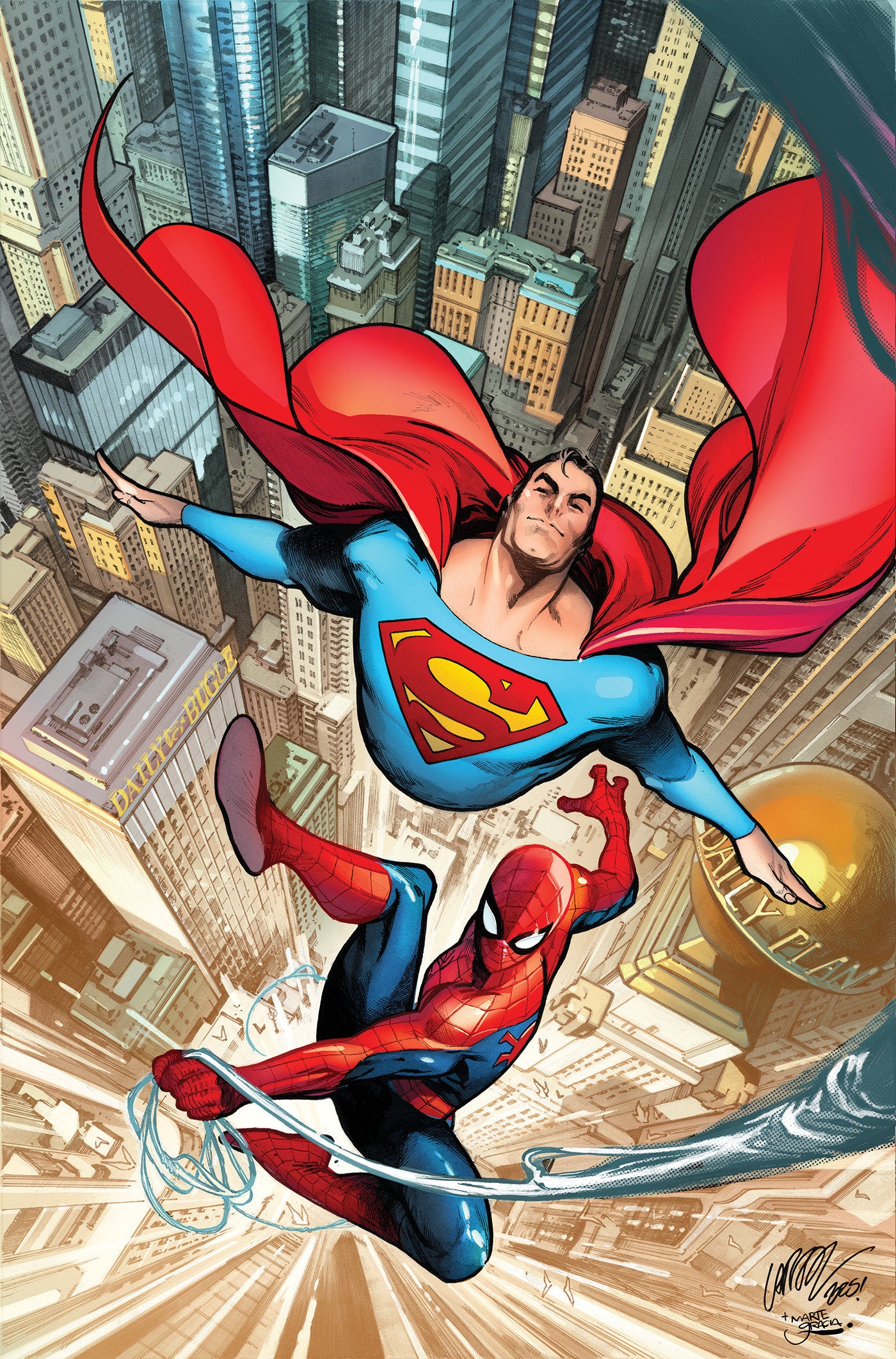 Marvel/DC: Spider-Man/Superman #1 [1:25] Pepe Larraz Virgin 3rd Print