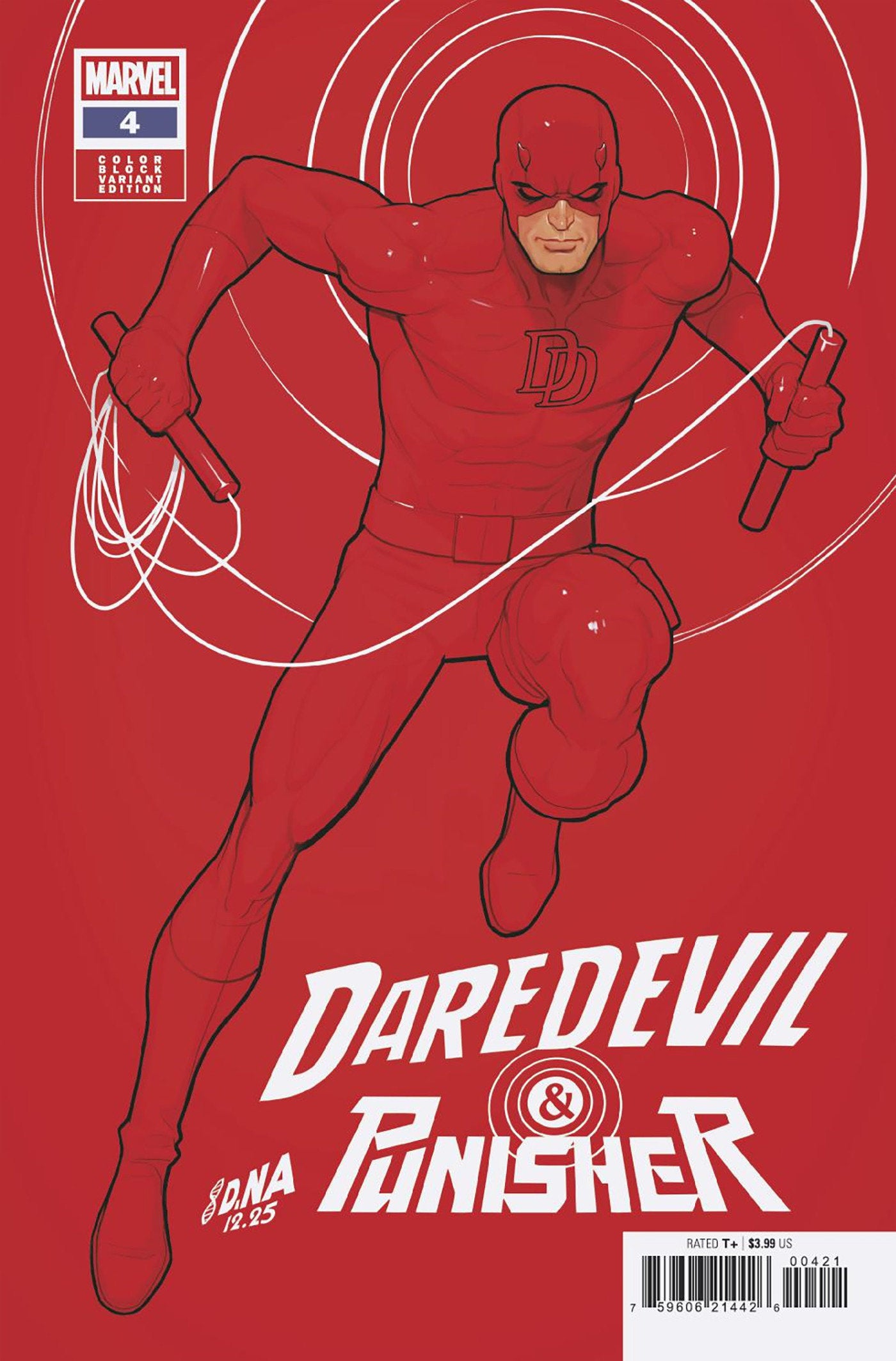 Daredevil/Punisher: The Devil's Trigger #4 David Nakayama Block Red (PRESALE 02/18/16)