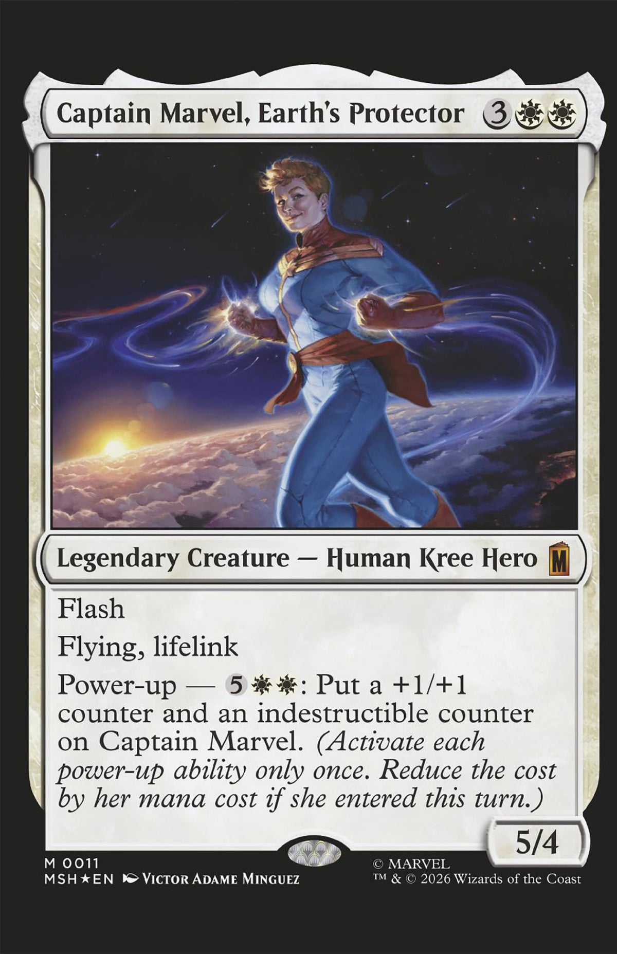 Captain Marvel: Dark Past #3 Victor Adams Magic: The Gathering Variant