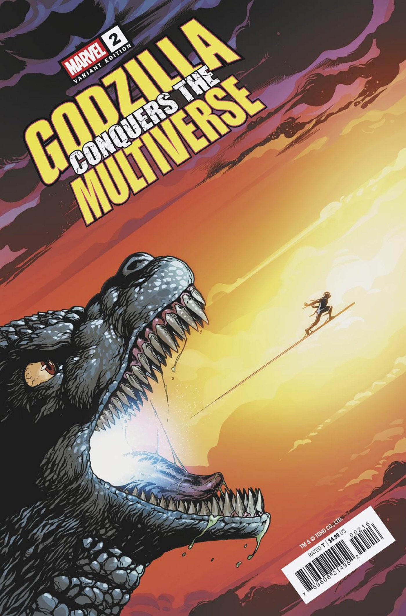 Godzilla Conquers The Multiverse #2 [1:25] Pere Perez Variant