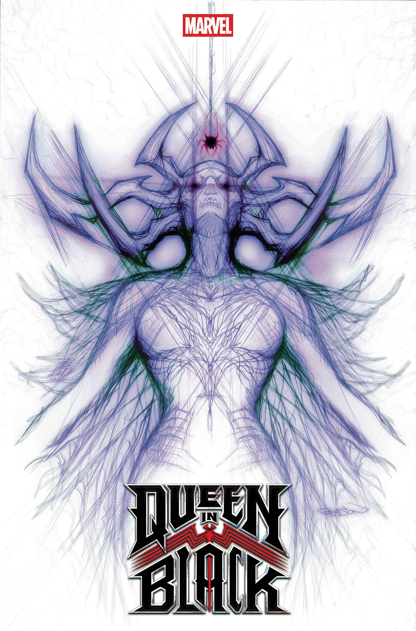 Queen In Black #1 Patrick Gleason Hela White Webhead