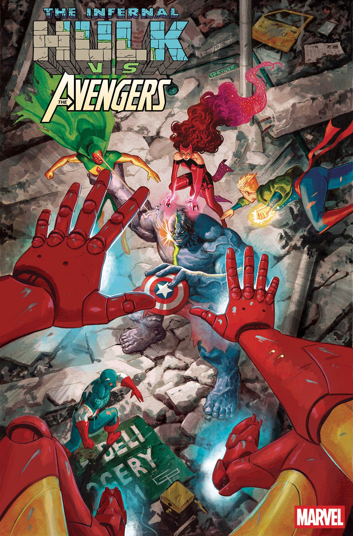 Infernal Hulk vs. Avengers #1 [1:25] German Peralta