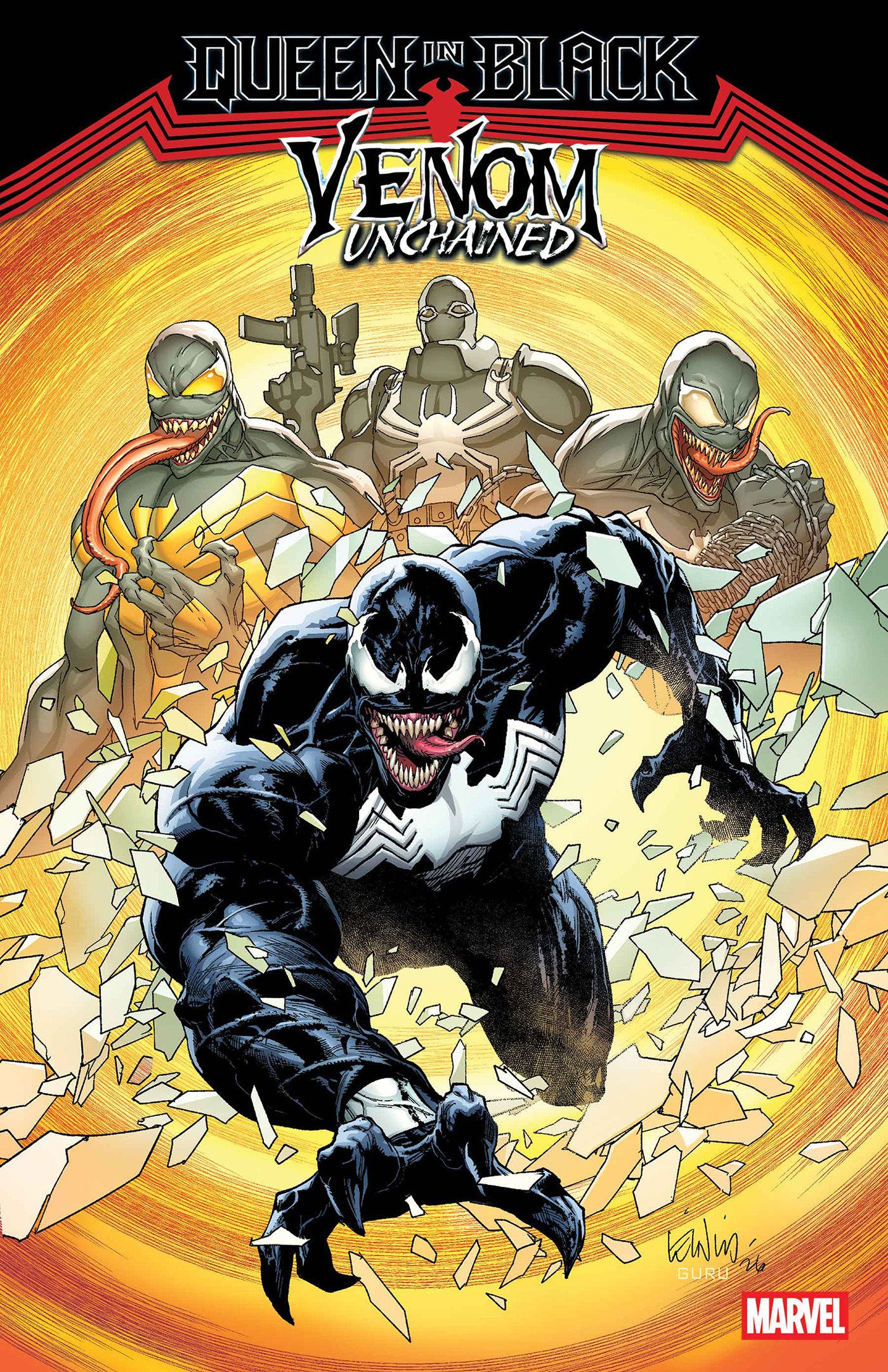 Queen In Black: Venom Unchained #1 Leinil Yu Main
