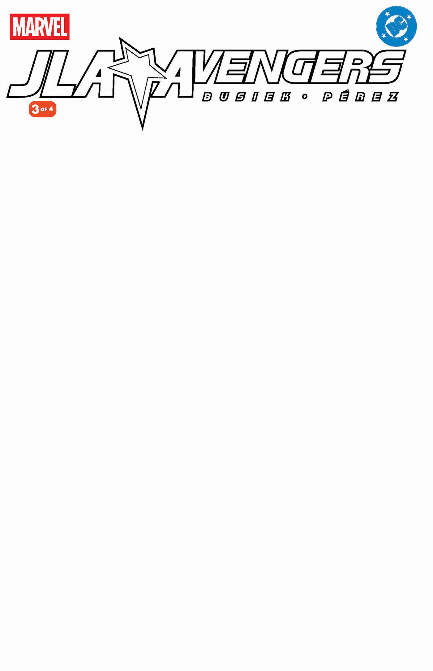 JLA/Avengers #3 Facsimile Edition Blank Cover
