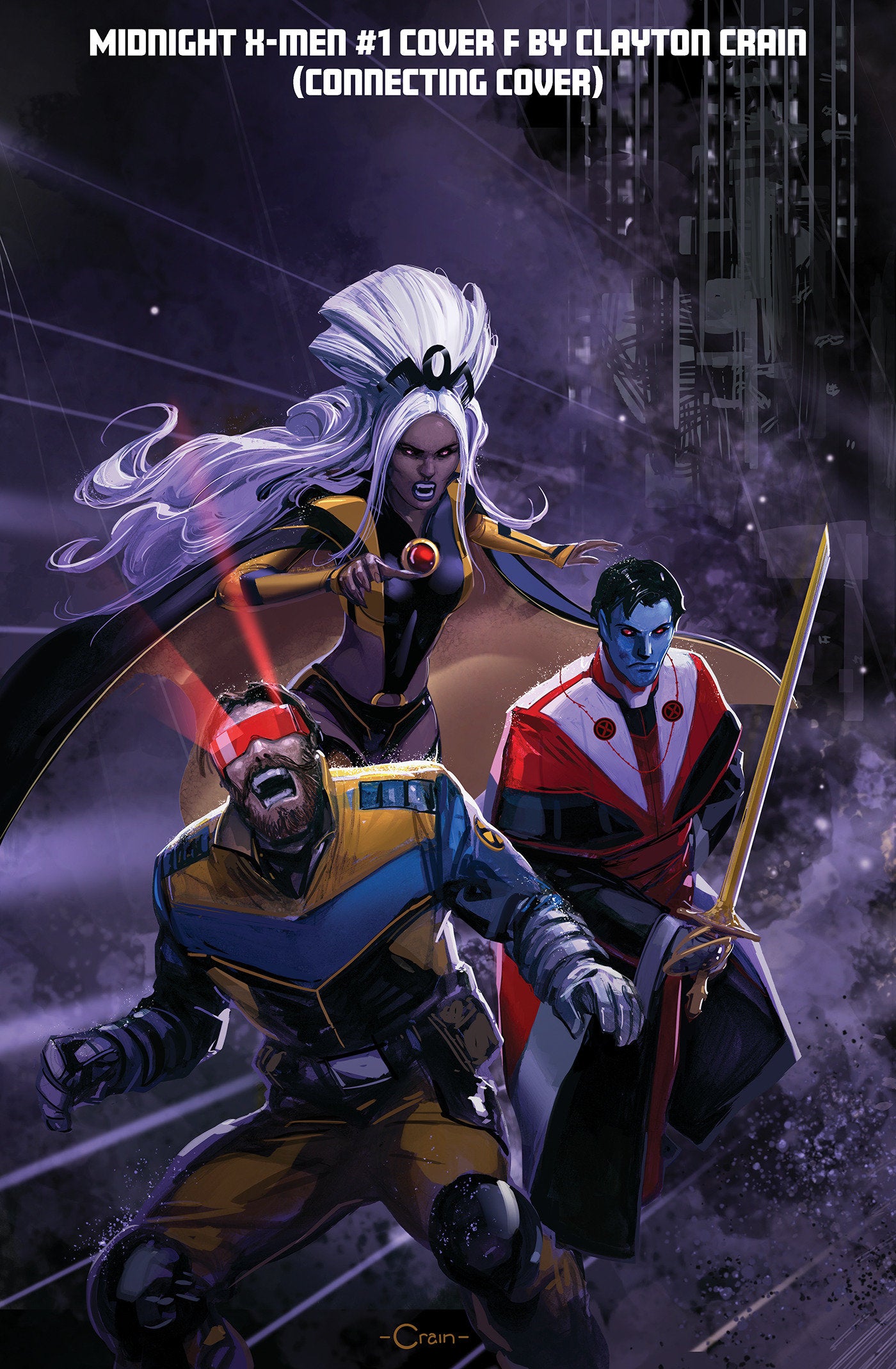 Midnight X-Men #1 Clayton Crain 3 Pt Connecting