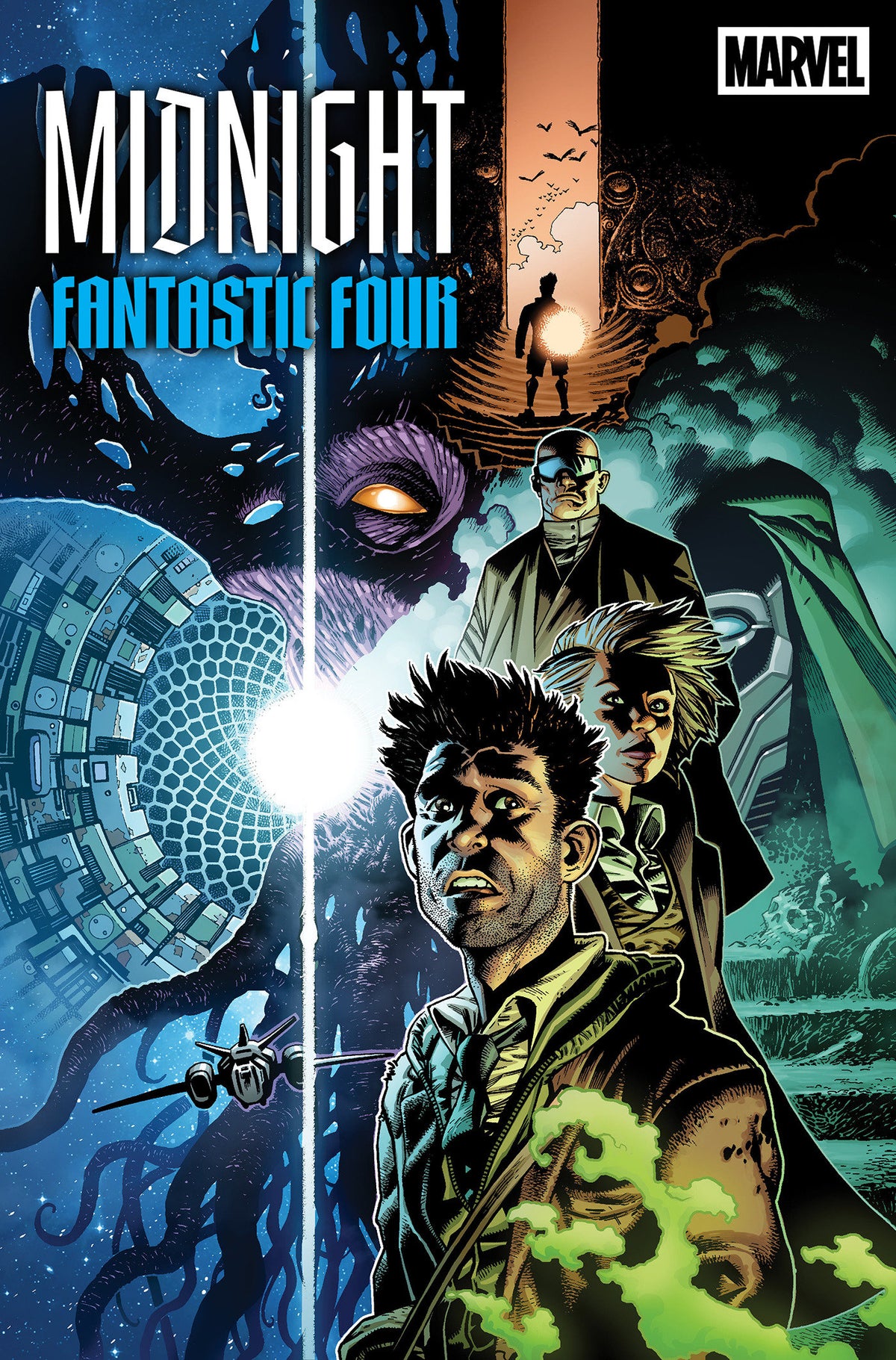 Midnight Fantastic Four #1 Kev Walker Uncloaked 2nd Print
