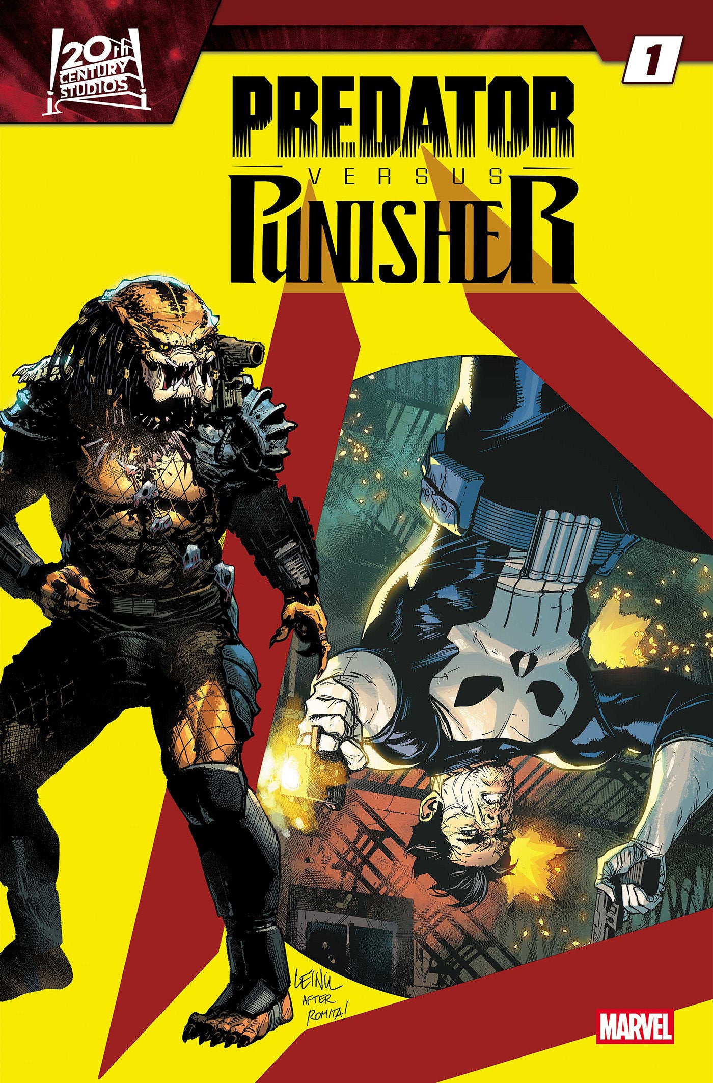 Predator vs. Punisher #1 Cover B Leinil Yu Homage