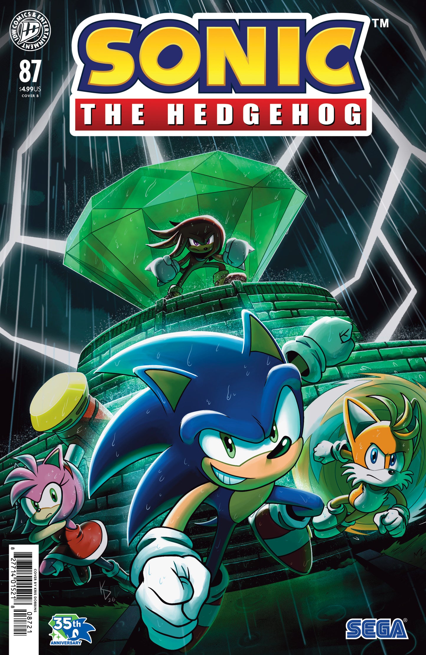Sonic The Hedgehog #87 Cover B Kris Dobbins