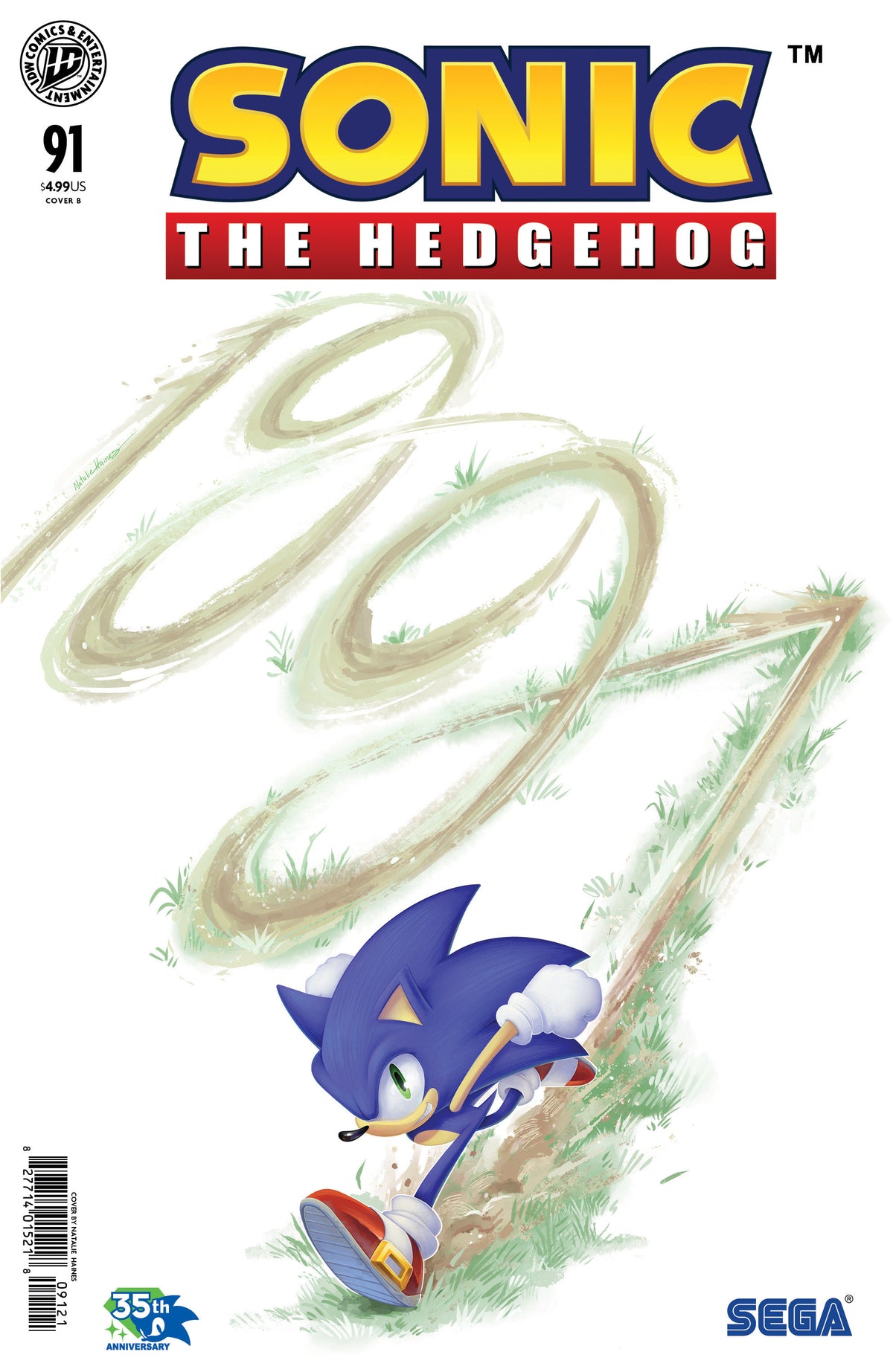 Sonic The Hedgehog #91 Cover B Natalie Haines