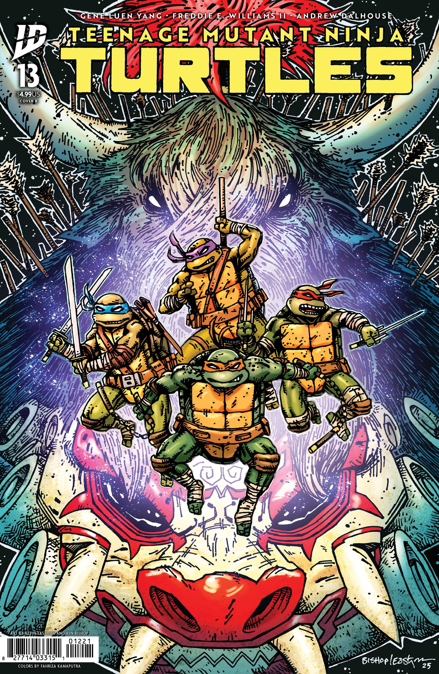 Teenage Mutant Ninja Turtles #13 Cover B Eastman & Bishop