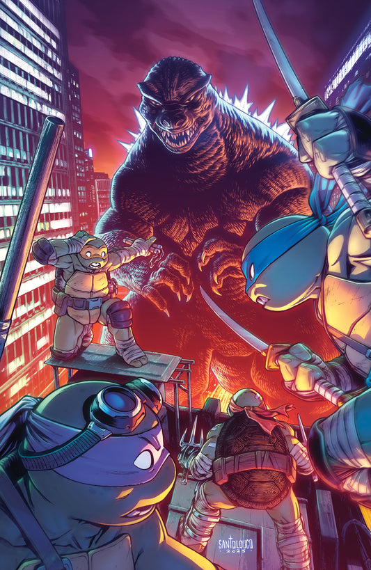 Teenage Mutant Ninja Turtles X Godzilla #2 [1:25] Santolouco