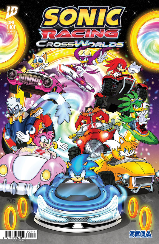 Sonic The Hedgehog: Sonic Racing Cross Worlds Cover B