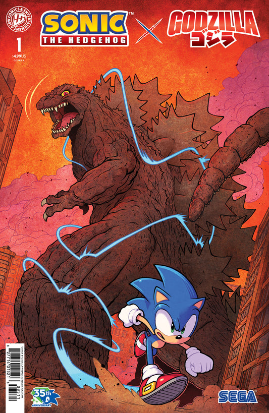 Sonic The Hedgehog X Godzilla #1 Cover A Jack Lawrence