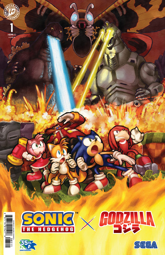 Sonic The Hedgehog X Godzilla #1 Cover B Mauro Fonseca