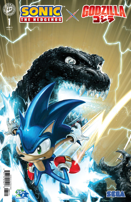 Sonic The Hedgehog X Godzilla #1 Cover D Clayton Crain