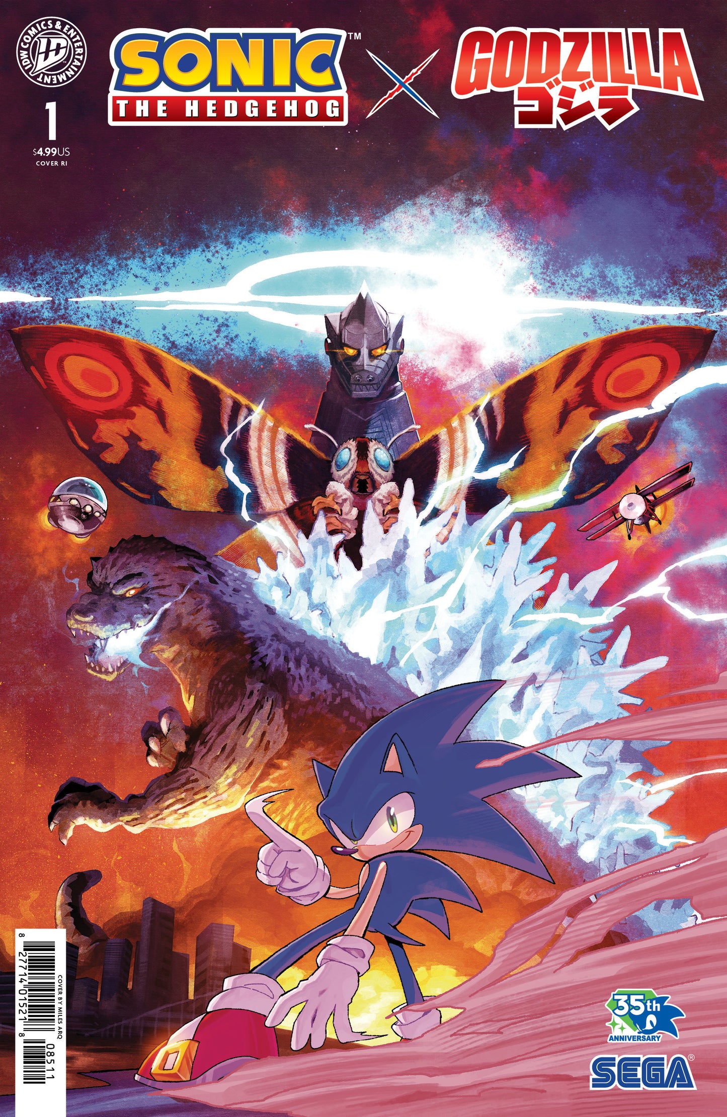 Sonic The Hedgehog X Godzilla #1 [1:50] Miles Arq