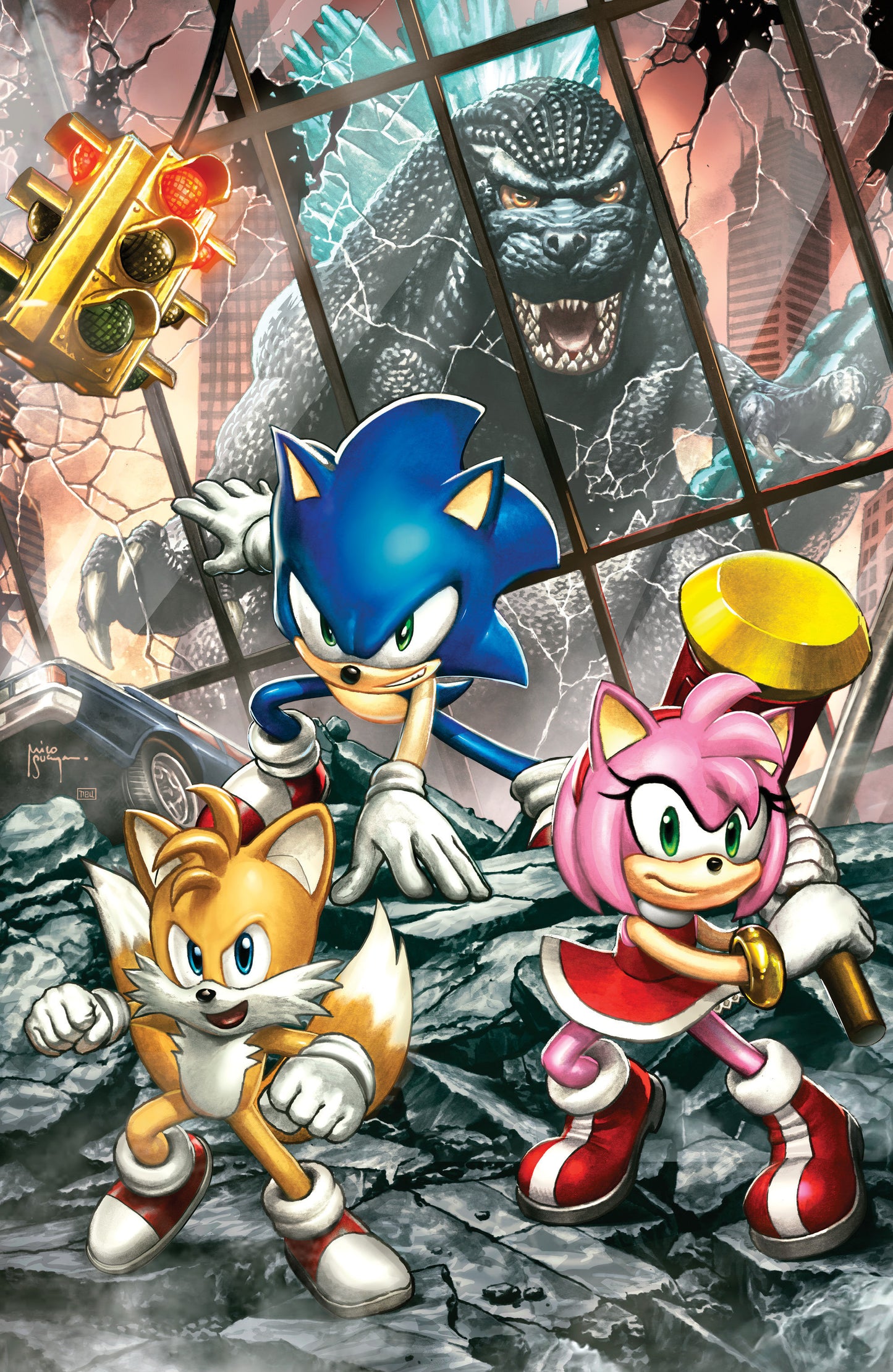 Sonic The Hedgehog X Godzilla #1 [1:75] Mico Suayan Virgin
