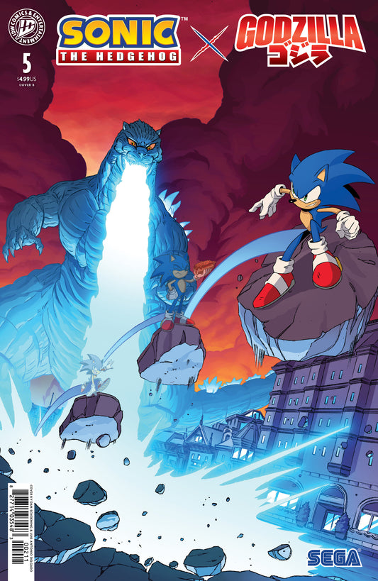 Sonic The Hedgehog X Godzilla #5 Variant B Dan Schoening