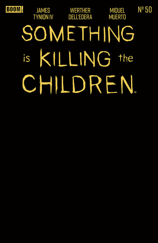 Something Is Killing The Children #50 E Gold Blank Sketch FOIL Stamp