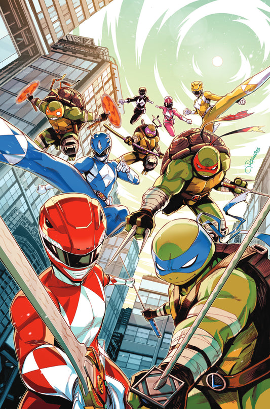 Mighty Morphin Power Rangers/ TMNT III #1 E FOIL Virgin