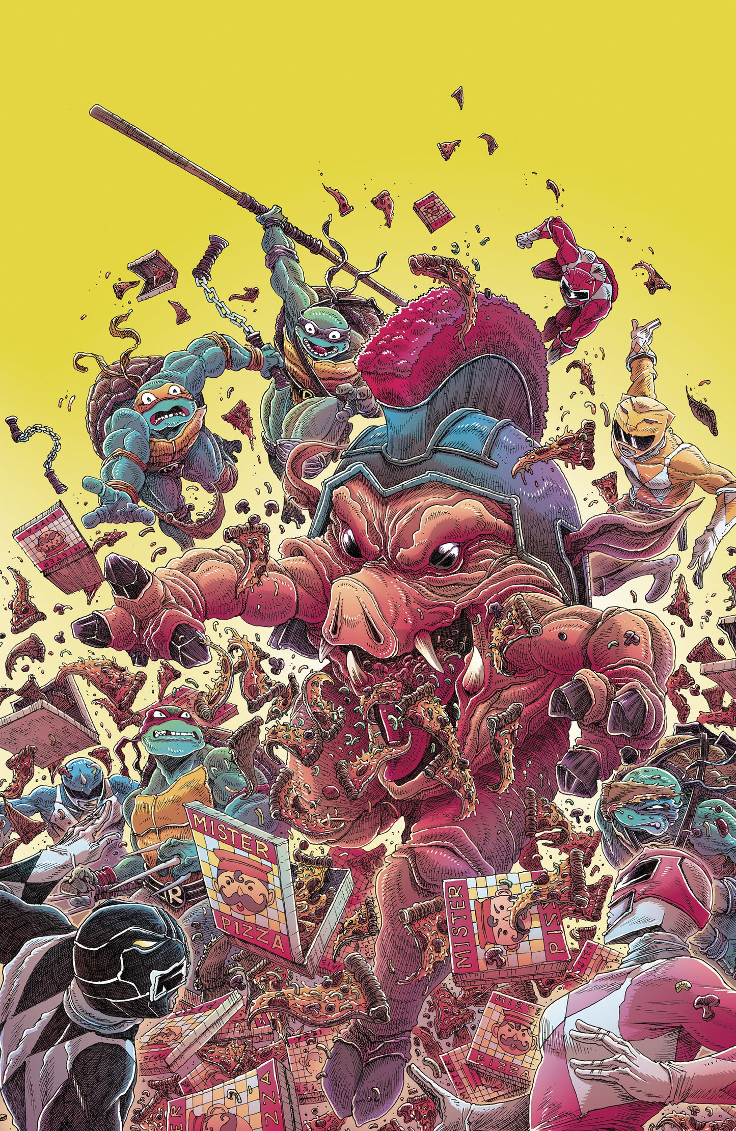 Mighty Morphin Power Rangers/ TMNT III #1 I [1:25] Stokoe Virgin