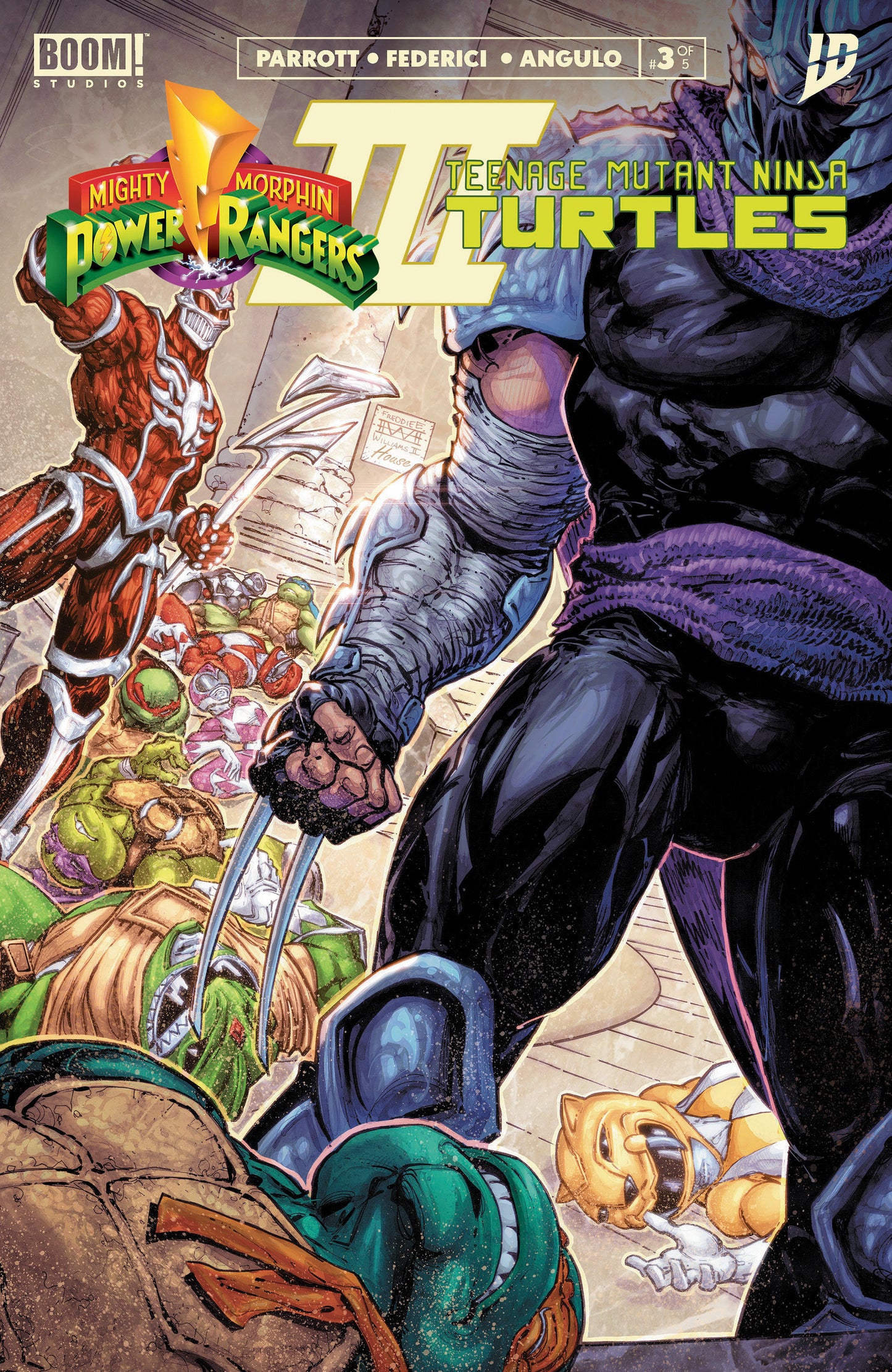Mighty Morphin Power Rangers/ TMNT III #3 B Williams II