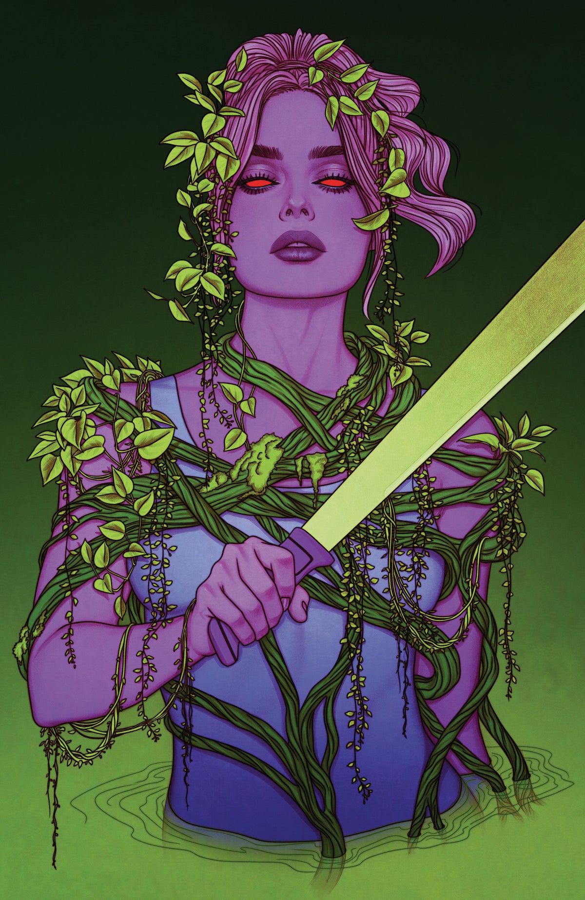 Swamp Thing Is Killing The Children #1 Jenny Frison Glow In Dark Virgin