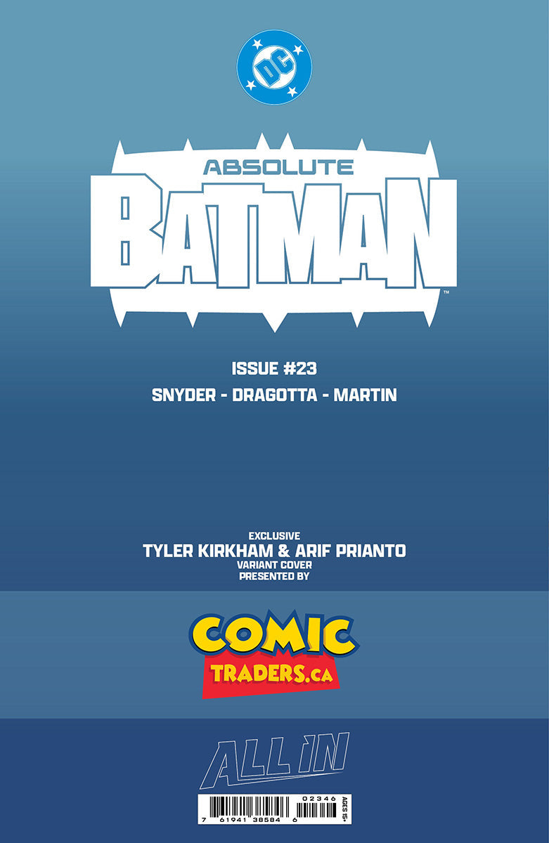 ABSOLUTE BATMAN #23 TYLER KIRKHAM CLAYFACE BATTLE DAMAGED EXCLUSIVE VAR