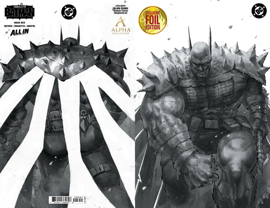 [FOIL] ABSOLUTE BATMAN #23 ALAN QUAH WRAPAROUND EXCLUSIVE BLACK & WHITE VIRGIN VAR