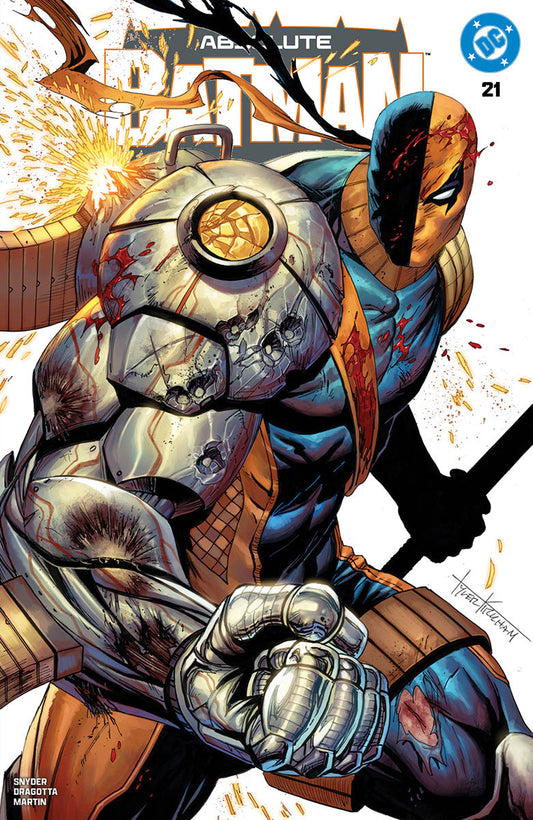 ABSOLUTE BATMAN #21 TYLER KIRKHAM EXCLUSIVE BATTLE DAMAGED DEATHSTROKE VAR