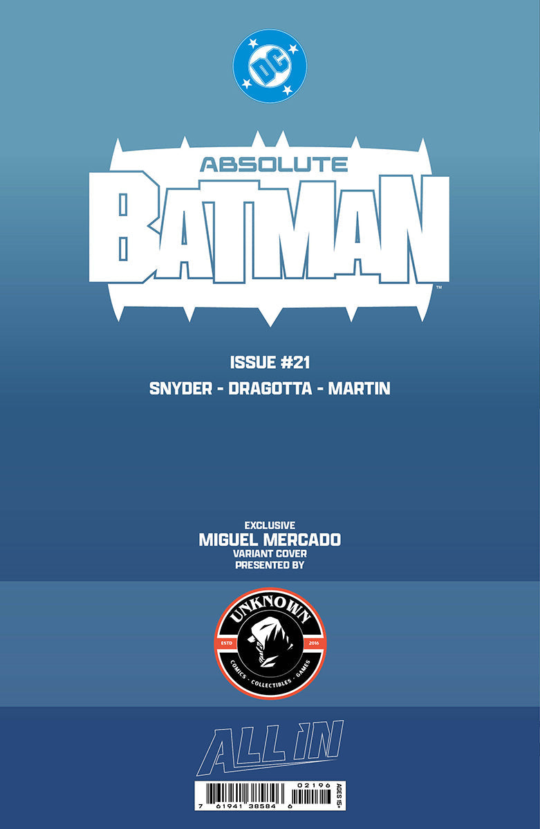 [FOIL] ABSOLUTE BATMAN #21 MIGUEL MERCADO EXCLUSIVE VIRGIN VAR (Copy)