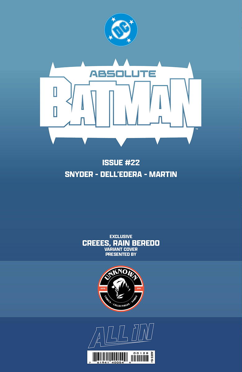 ABSOLUTE BATMAN #22 CREEES EXCLUSIVE VIRGIN VAR