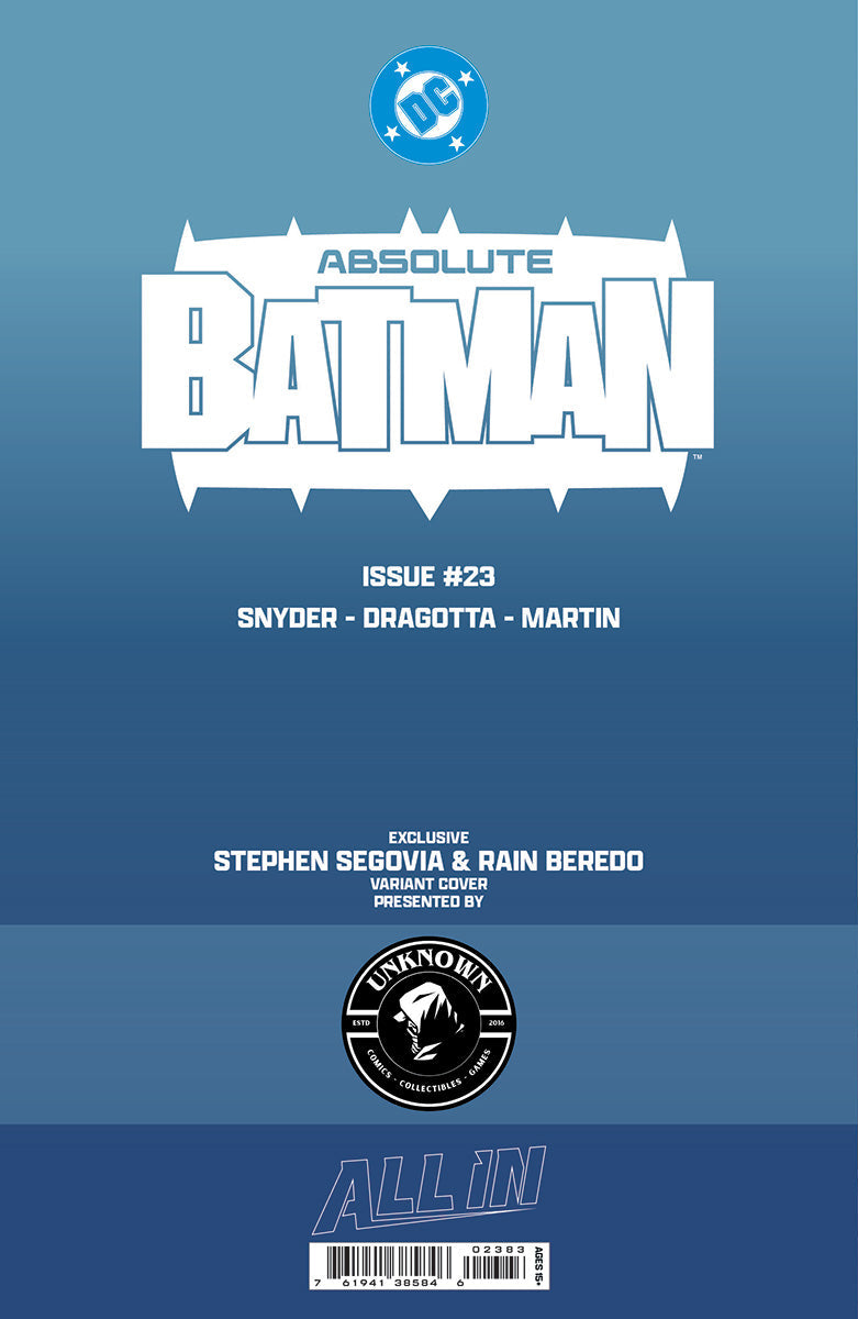 [FOIL] ABSOLUTE BATMAN #23 STEPHEN SEGOVIA EXCLUSIVE VIRGIN VAR