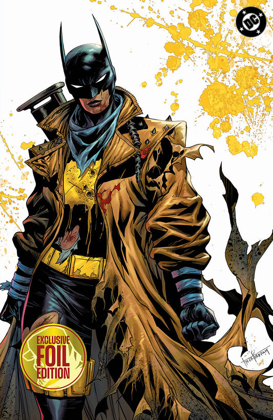 [FOIL] ABSOLUTE BATMAN #24 TYLER KIRKHAM BATTLE DAMAGED THE BAT EXCLUSIVE VIRGIN VAR