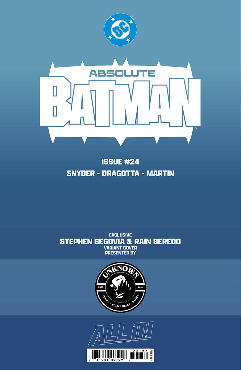 [FOIL] ABSOLUTE BATMAN #24 STEPHEN SEGOVIA EXCLUSIVE VIRGIN VAR