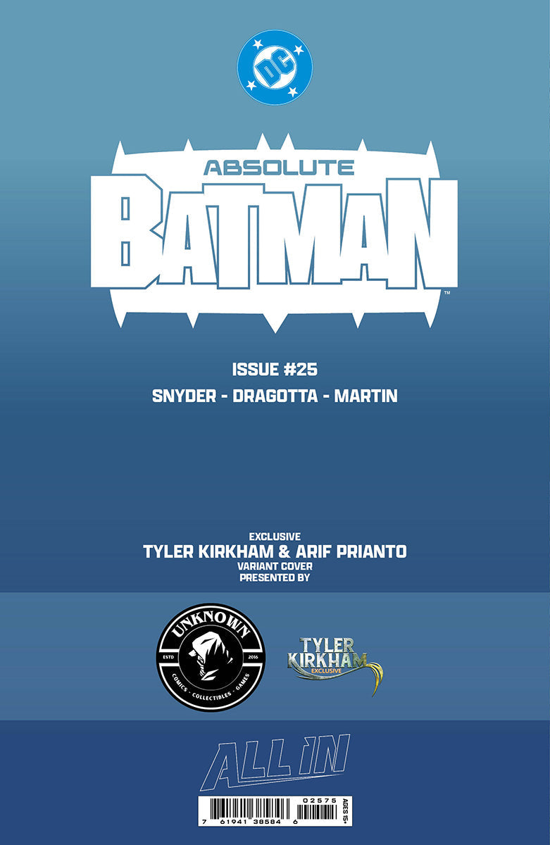 [FOIL] ABSOLUTE BATMAN #25 TYLER KIRKHAM EXCLUSIVE VIRGIN VAR