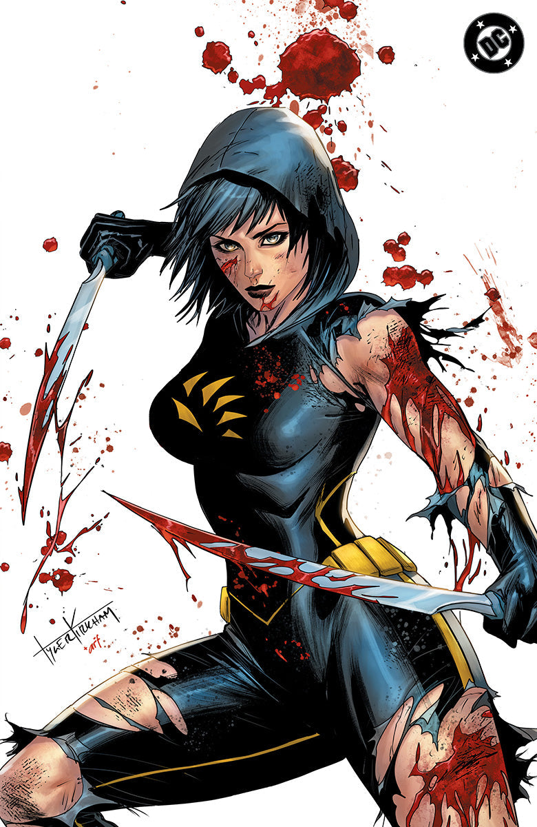 ABSOLUTE CASSANDRA CAIN THE SHADOW'S HAND #1 (ONE SHOT) TYLER KIRKHAM BATTLE DAMAGED EXCLUSIVE VIRGIN VAR