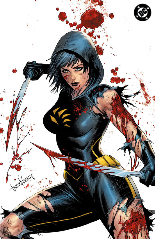 ABSOLUTE CASSANDRA CAIN THE SHADOW'S HAND #1 (ONE SHOT) TYLER KIRKHAM BATTLE DAMAGED EXCLUSIVE VIRGIN VAR
