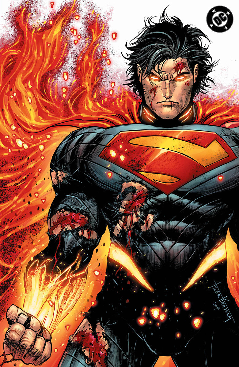 ABSOLUTE SUPERMAN #22 TYLER KIRKHAM BATTLE DAMAGED VIRGIN VAR