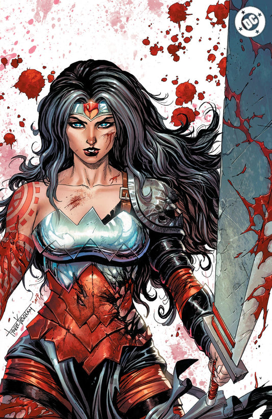 ABSOLUTE WONDER WOMAN #23 TYLER KIRKHAM BATTLE DAMAGED EXCLUSIVE VIRGIN VAR