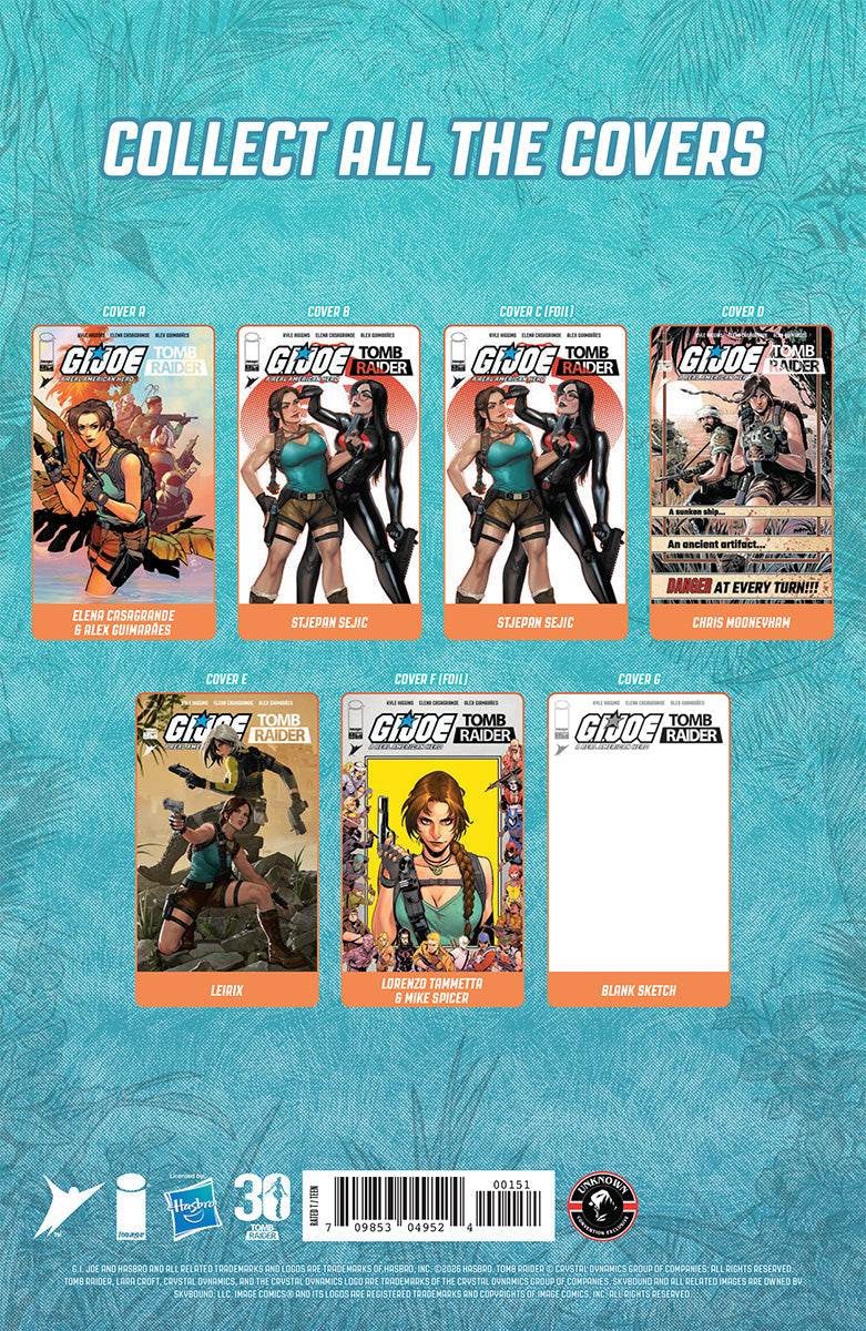 GI JOE A REAL AMERICAN HERO TOMB RAIDER #1 STEPHEN SEGOVIA EXCLUSIVE VIRGIN VAR